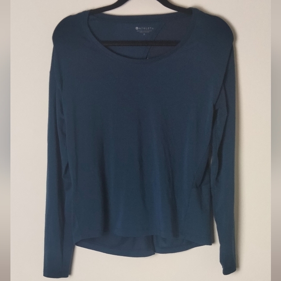 Athleta Essence Twist Top Blue - Picture 2 of 4
